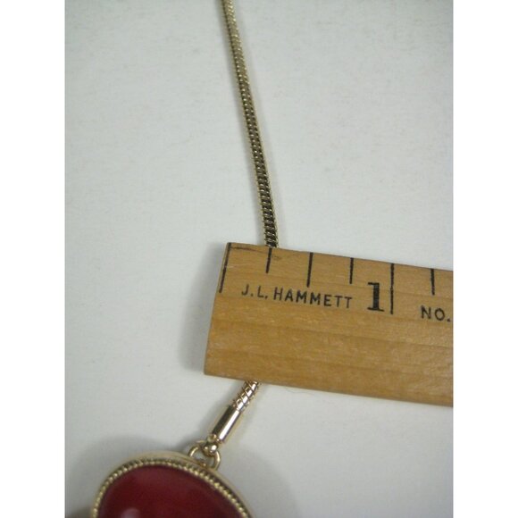 Monet Bib Plastic Cabochon Goldtone Necklace Adjustable Clasp Statement 18 inch - Picture 6 of 11